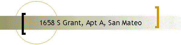 1658 S Grant, Apt A, San Mateo