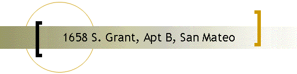 1658 S. Grant, Apt B, San Mateo